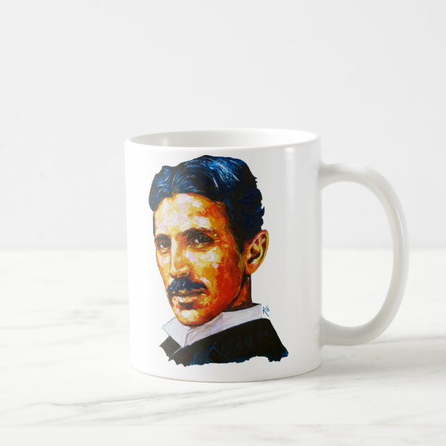 Taza De Café Tesla, soy un genio (Derecha)