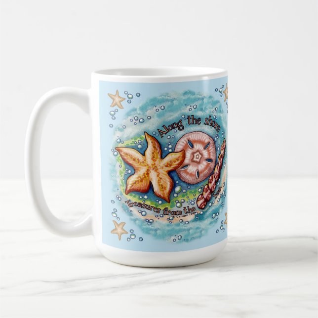 Taza De Café Tesoros de conchas marinas (Izquierda)