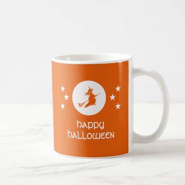 Taza De Café Testigo de Halloween Mug, Naranja (Derecha)