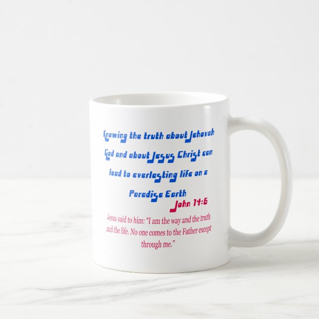 Taza De Café Testigo de Jehová John14-6 (Derecha)
