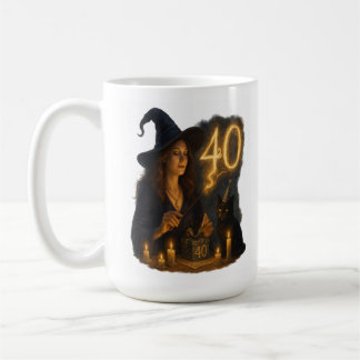 Taza De Café Testigo de un feliz 40: Magical cumpleaños Mug
