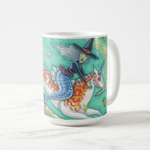 TAZA DE CAFÉ TESTIGO MERMAID, HALLOWEEN MERHORSE PONY CLASSIC M