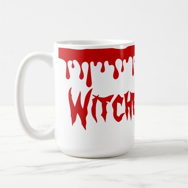 Taza De Café Testigos de Halloween espeluznantes producen sangr (Izquierda)