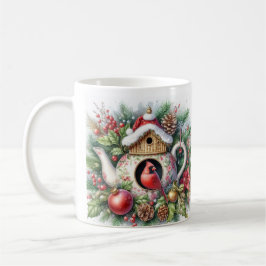 Taza De Café Tetera Casa para Pájaros Cardenal 3