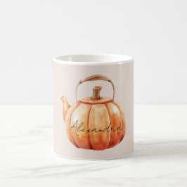 Taza De Café Tetera de calabaza naranja