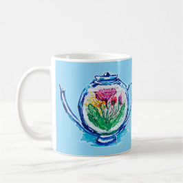 Taza De Café Tetera de flores