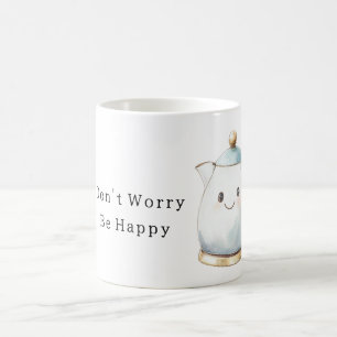 Taza De Café Tetera Sé Feliz