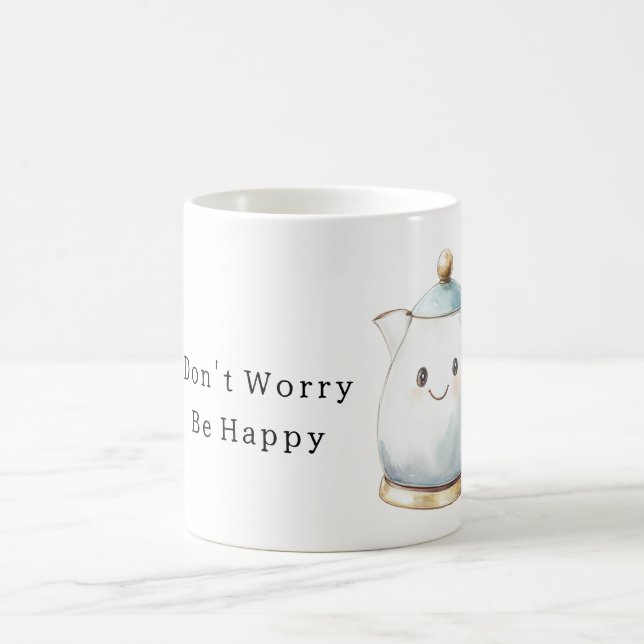 Taza De Café Tetera Sé Feliz (Centro)