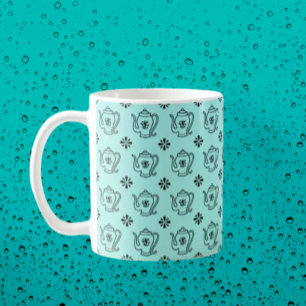 Taza De Café Tetera y Botánica