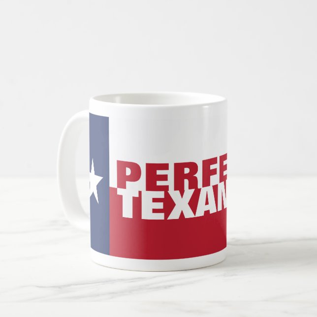 Taza De Café TEXAN PERFECTO Patriótico (Anverso izquierdo)