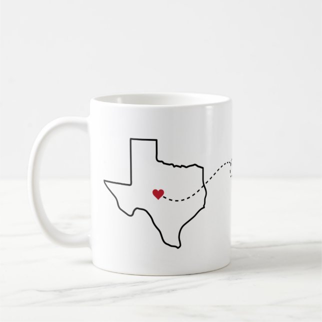 Taza De Café Texas a Pennsylvania - Heart2Heart (Izquierda)