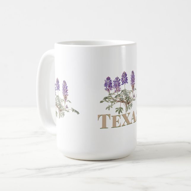 Taza De Café Texas Bluebonnet 2 (Anverso izquierdo)