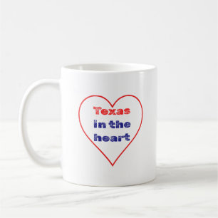 Taza De Café Texas En El Corazón