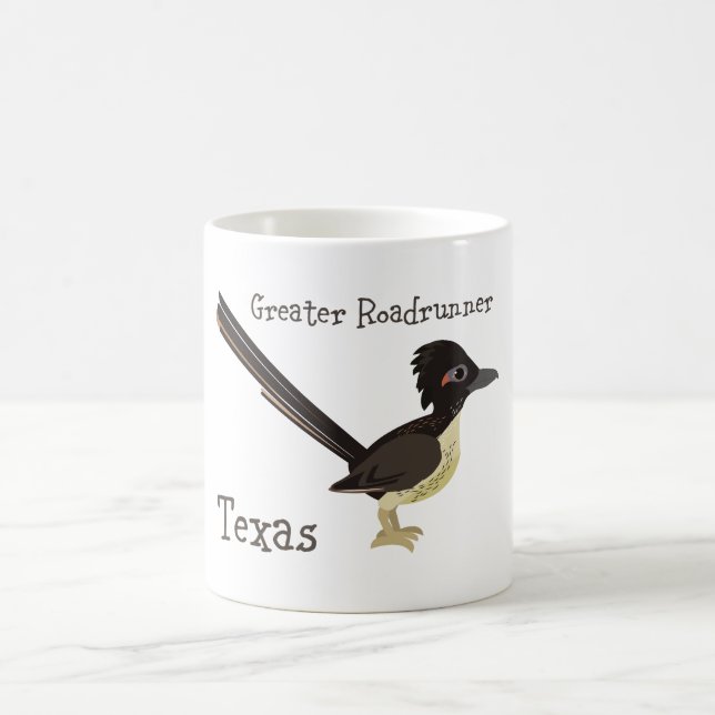 Taza De Café Texas Greater Roadrunner (Centro)
