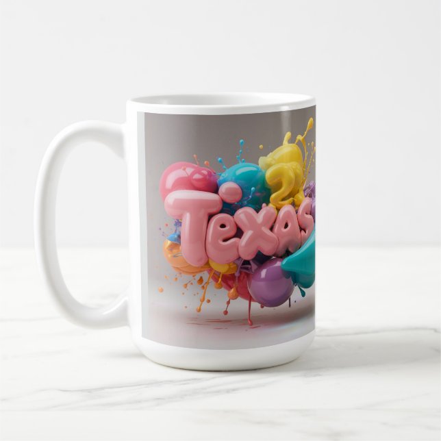 Taza De Café Texas Mugs | regalo para ella (Izquierda)