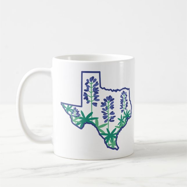Taza De Café Texas Mugs, Texas State Mug, Texas Mugs, Texas (Izquierda)