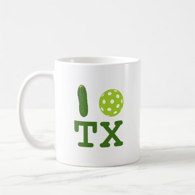 Taza De Café Texas Pickleball Mug (Izquierda)