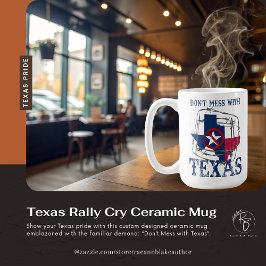 Taza De Café Texas Rally Cry Ceramic Mug