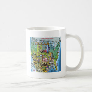 Taza De Café Texas USA Map