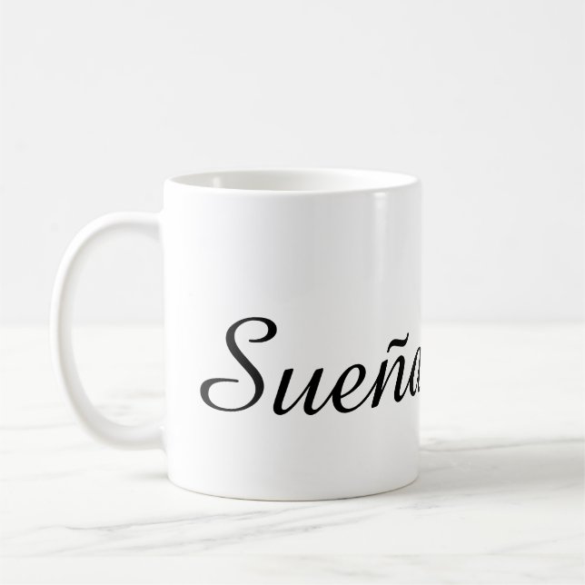 Taza De Café Text Design Mug (Izquierda)