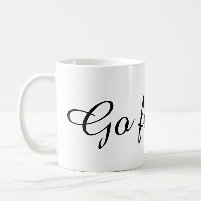 Taza De Café Text Design Mug (Izquierda)