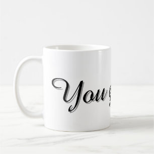 Taza De Café Text Design Mug