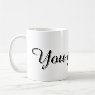 Taza De Café Text Design Mug