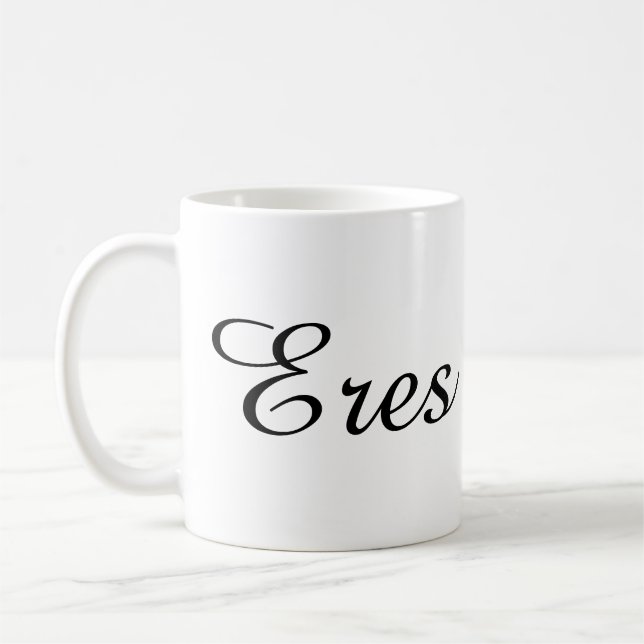 Taza De Café Text Design Mug (Izquierda)