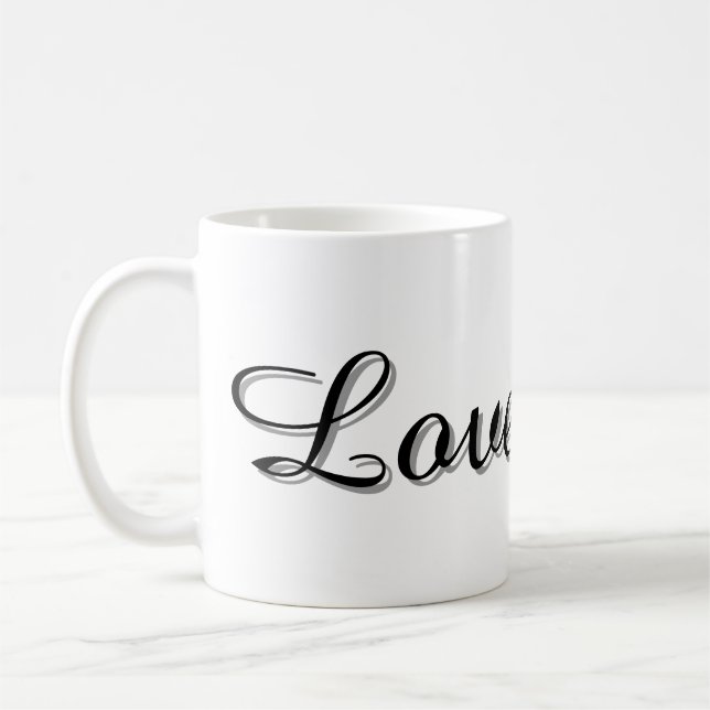 Taza De Café Text Design Mug (Izquierda)