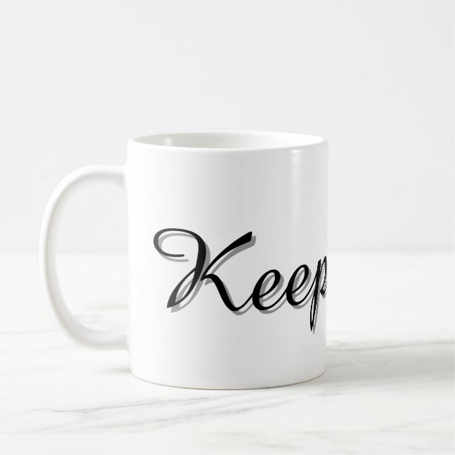 Taza De Café Text Design Mug (Izquierda)