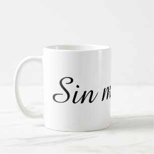 Taza De Café Text Design Mug