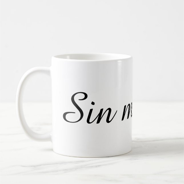 Taza De Café Text Design Mug (Izquierda)