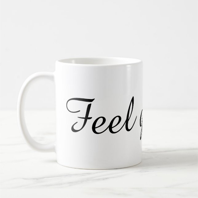 Taza De Café Text Design Mug (Izquierda)