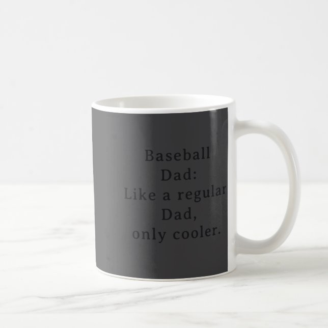 Taza De Café Text Funny Dad Baseball  (Derecha)