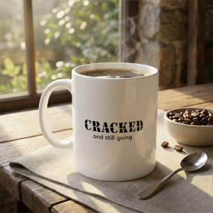 Taza De Café Texto Agrietado Inspirador Personalizado