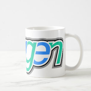 Taza De Café Texto de Doggen con cabeza