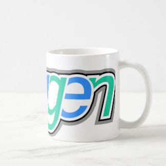 Taza De Café Texto de Doggen con cabeza