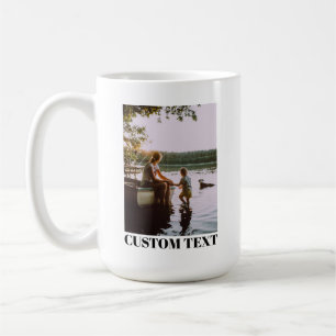 Taza De Café texto de foto familiar personalizado