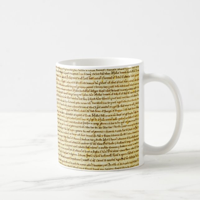Taza De Café Texto de la Carta Magna (Derecha)