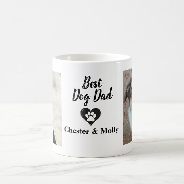 Taza De Café Texto de la foto del Personalizado Mascota persona (Centro)