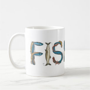 Taza De Café Texto de pesca