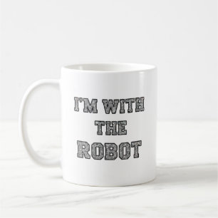 Taza De Café Texto de Robot