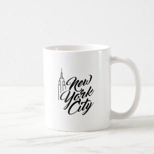 Taza De Café Texto de script de NYC