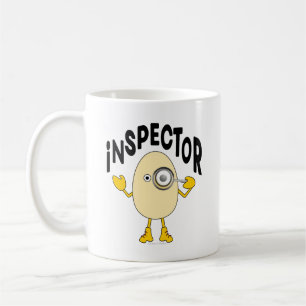 Taza De Café Texto del inspector Egghead