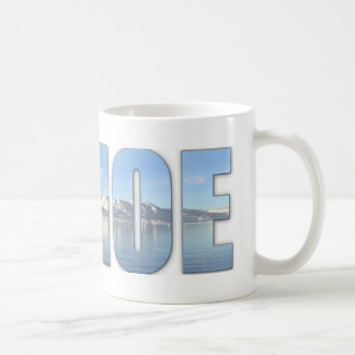 Taza De Café Texto del lago Tahoe
