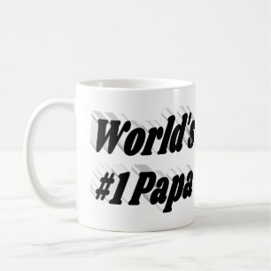 Taza De Café Texto del medio negro del Papa