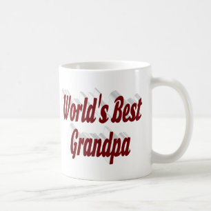 Taza De Café Texto del mejor abuelo burgundy