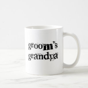 Taza De Café Texto del negro del abuelo del novio