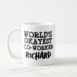 TAZA DE CAFÉ TEXTO DEL PERSONALIZADO MUNDIAL DE COTRABAJADORES