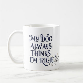 Taza De Café Texto Divertido de Perro